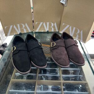 Zara Sweat Leather Loafers