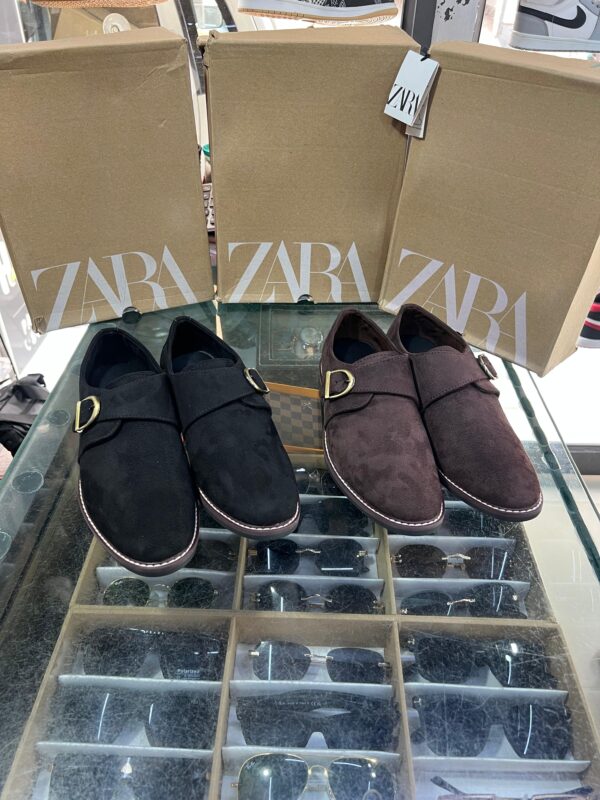 Zara Sweat Leather Loafers